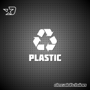 Recycle Bin Sticker - Plastic